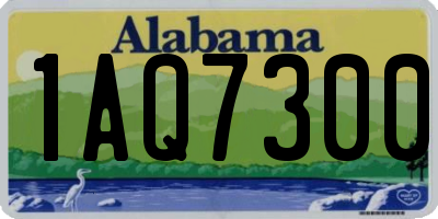AL license plate 1AQ7300