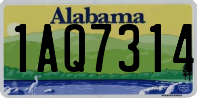 AL license plate 1AQ7314