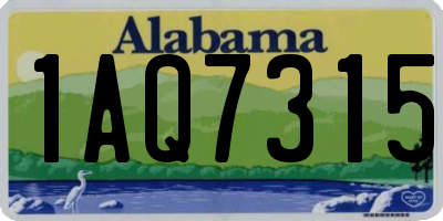 AL license plate 1AQ7315