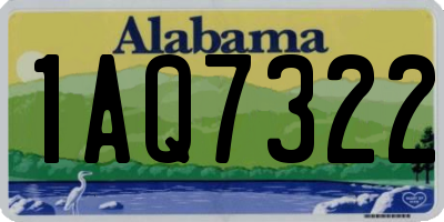 AL license plate 1AQ7322