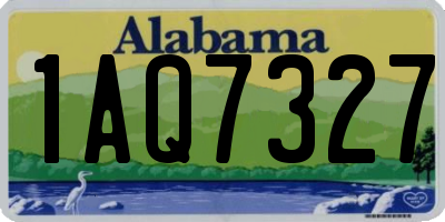 AL license plate 1AQ7327