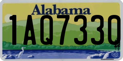 AL license plate 1AQ7330