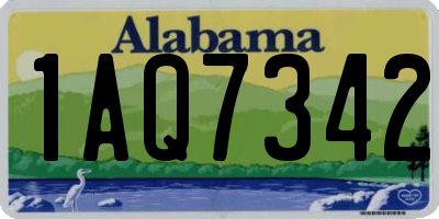 AL license plate 1AQ7342