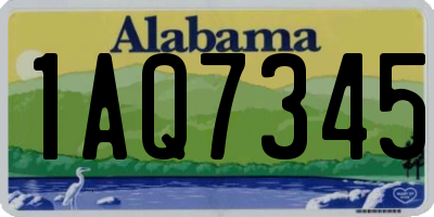 AL license plate 1AQ7345