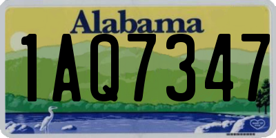 AL license plate 1AQ7347