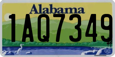 AL license plate 1AQ7349