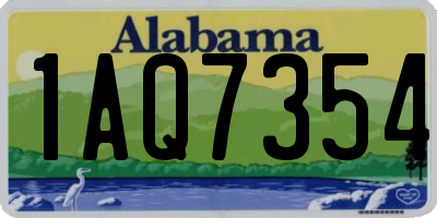 AL license plate 1AQ7354