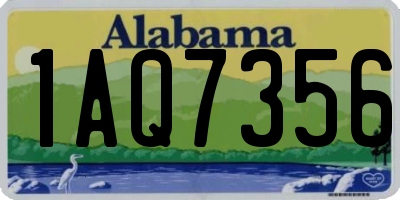 AL license plate 1AQ7356