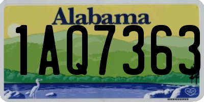 AL license plate 1AQ7363