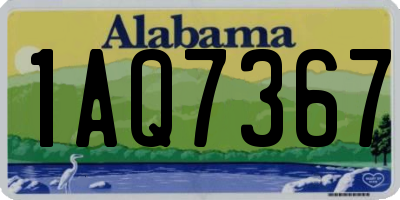 AL license plate 1AQ7367