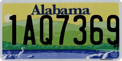 AL license plate 1AQ7369
