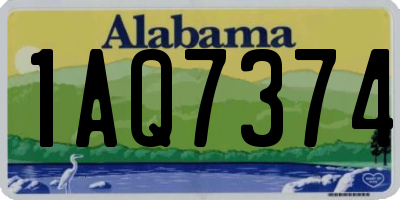 AL license plate 1AQ7374