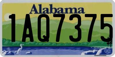 AL license plate 1AQ7375