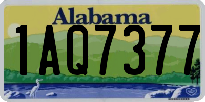 AL license plate 1AQ7377