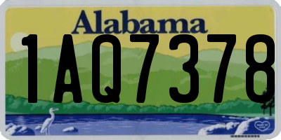 AL license plate 1AQ7378