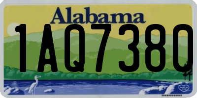 AL license plate 1AQ7380