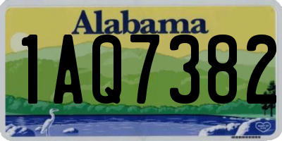 AL license plate 1AQ7382