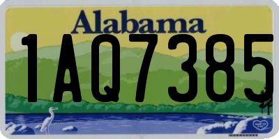 AL license plate 1AQ7385
