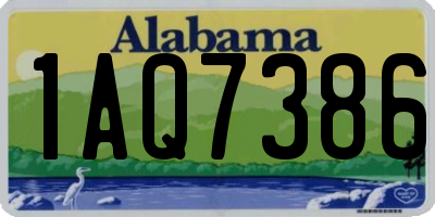 AL license plate 1AQ7386