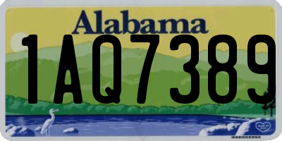 AL license plate 1AQ7389