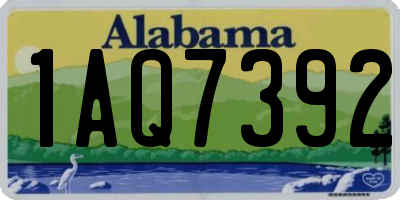 AL license plate 1AQ7392