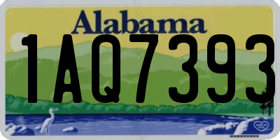 AL license plate 1AQ7393