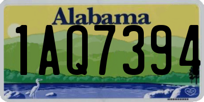 AL license plate 1AQ7394