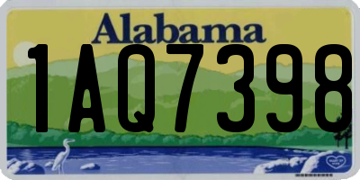 AL license plate 1AQ7398