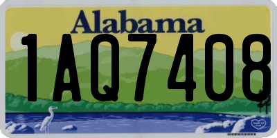 AL license plate 1AQ7408