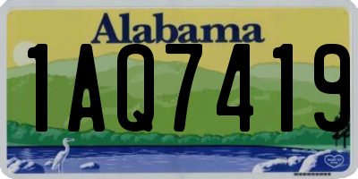 AL license plate 1AQ7419