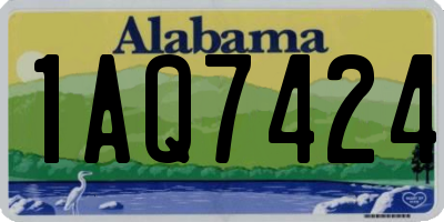 AL license plate 1AQ7424