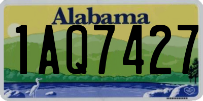 AL license plate 1AQ7427