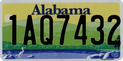 AL license plate 1AQ7432