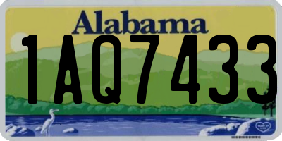 AL license plate 1AQ7433