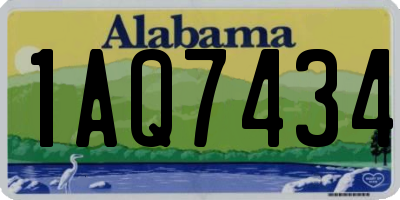 AL license plate 1AQ7434