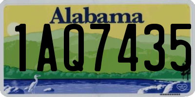 AL license plate 1AQ7435