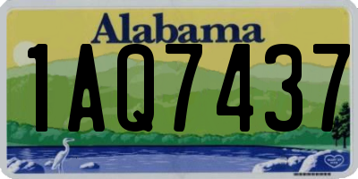 AL license plate 1AQ7437