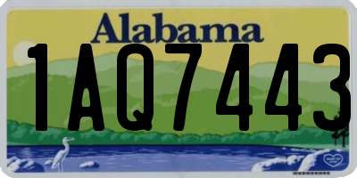 AL license plate 1AQ7443