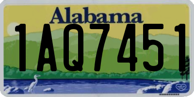 AL license plate 1AQ7451