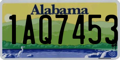 AL license plate 1AQ7453