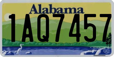 AL license plate 1AQ7457