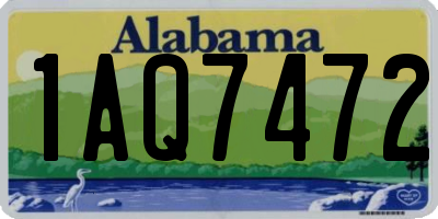 AL license plate 1AQ7472