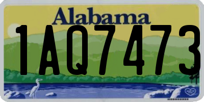 AL license plate 1AQ7473