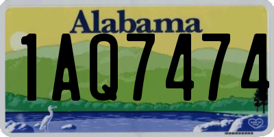 AL license plate 1AQ7474