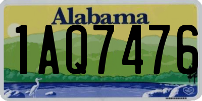 AL license plate 1AQ7476
