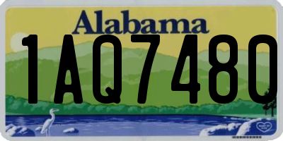 AL license plate 1AQ7480