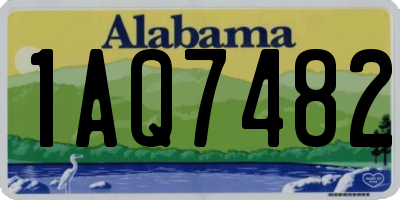 AL license plate 1AQ7482