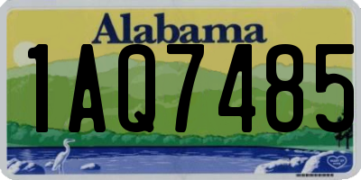 AL license plate 1AQ7485