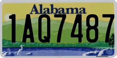 AL license plate 1AQ7487