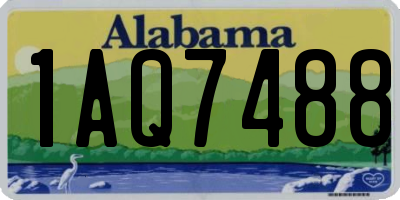 AL license plate 1AQ7488